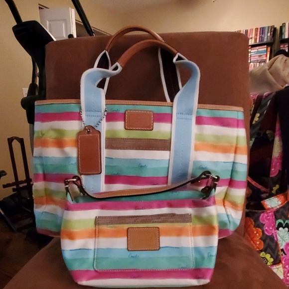 Coach Handbags - Coach Tote and pouch